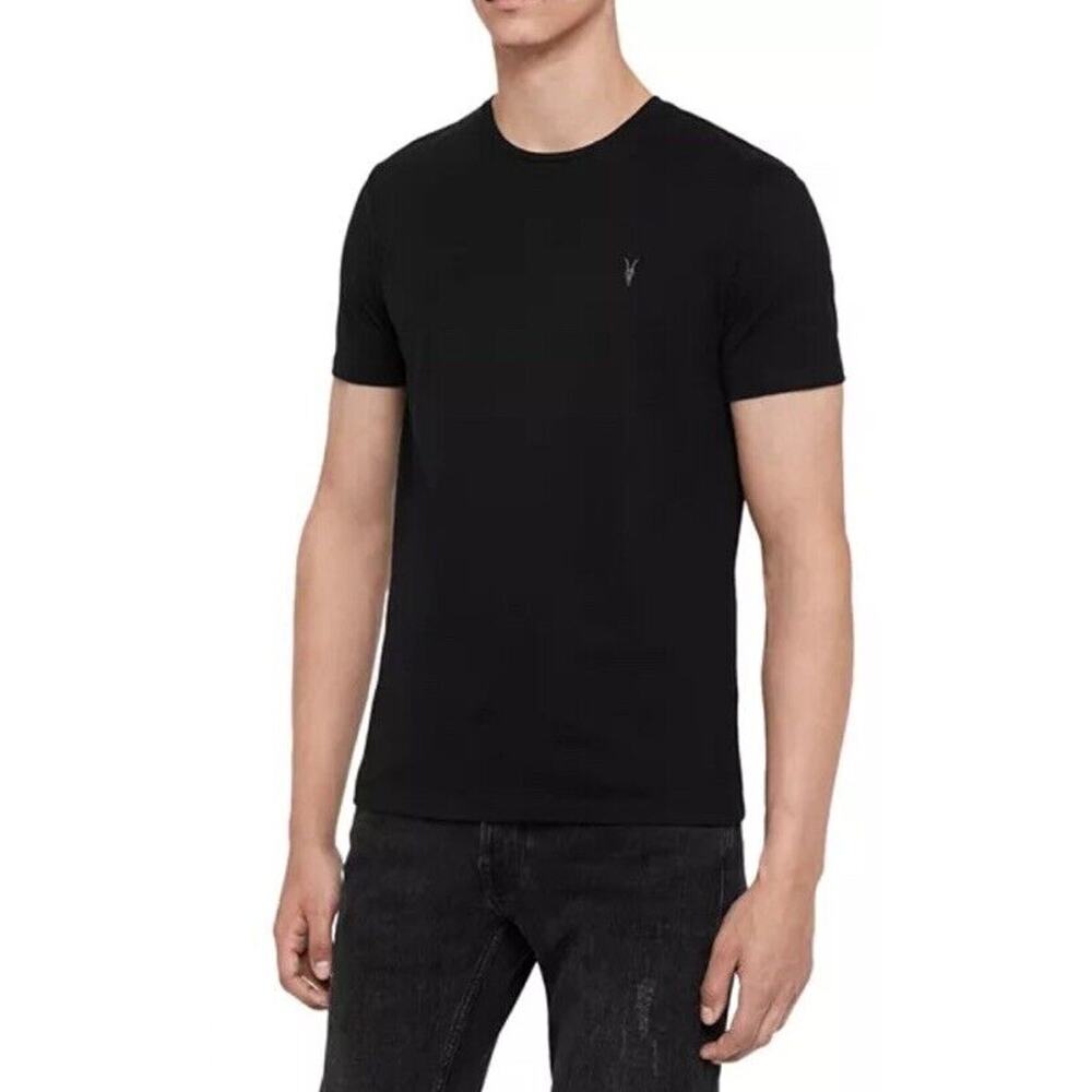 ALLSAINTS Men’s Black Crew T-shirt Cotton Extra soft finish M